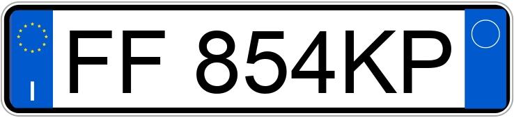 Numer rejestracyjny FF854KP posiada AUDI A3 3a serie