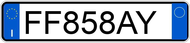 Numer rejestracyjny FF858AY posiada FIAT 500