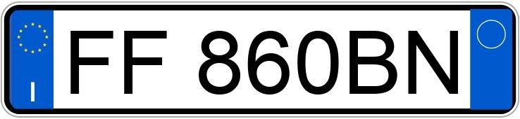 Numer rejestracyjny FF860BN posiada JAGUAR F-Pace