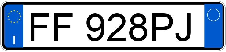 Numer rejestracyjny FF928PJ posiada SUZUKI Swift