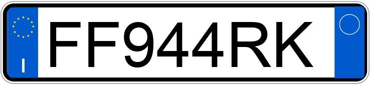 Numer rejestracyjny FF944RK posiada VOLKSWAGEN Golf 7a serie Numer rejestracyjny FF944RK posiada VOLKSWAGEN Golf 7a serie