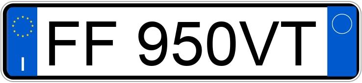 Numer rejestracyjny FF950VT posiada ALFA ROMEO Giulietta