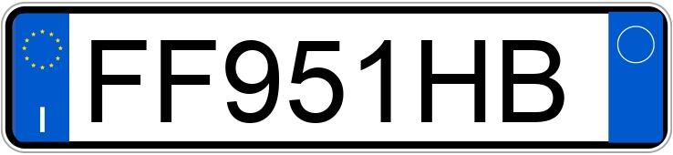 Numer rejestracyjny FF951HB posiada FIAT Panda 3a serie