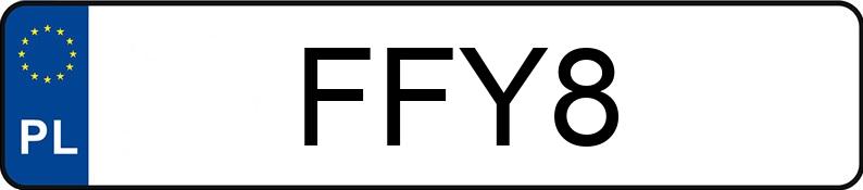 Numer rejestracyjny FFY 8 posiada CHEVROLET (USA) Trailblazer 4.2 MR`01 - FFY8