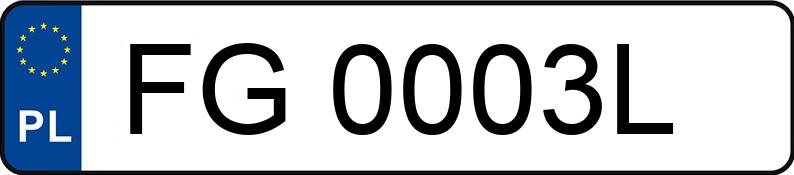 Numer rejestracyjny FG 0003L posiada TOYOTA RAV4 - FG0003L