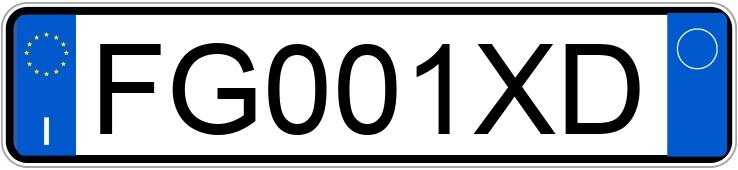 Numer rejestracyjny FG001XD posiada ALFA ROMEO Giulia