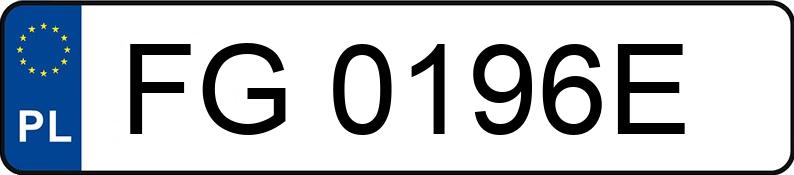 Numer rejestracyjny FG 0196E posiada CITROEN AX - FG0196E Numer rejestracyjny FG 0196E posiada CITROEN AX - FG0196E
