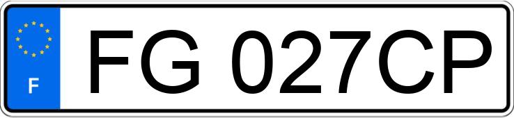 Le numéro d’enregistrement FG027CP a LAND ROVER EVOQUE II
