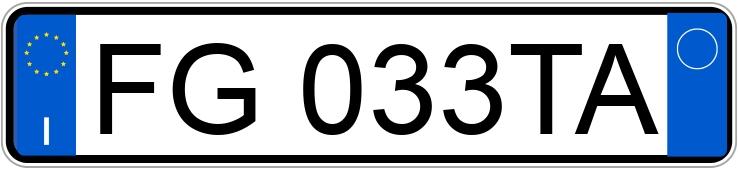 Numer rejestracyjny FG033TA posiada MERCEDES Classe A