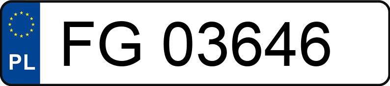 Numer rejestracyjny FG 03646 posiada OPEL ASTRA - FG03646 Numer rejestracyjny FG 03646 posiada OPEL ASTRA - FG03646