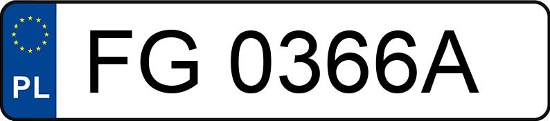 Numer rejestracyjny FG 0366A posiada MERCEDES-BENZ 300 D 124 300D 4Matic - FG0366A