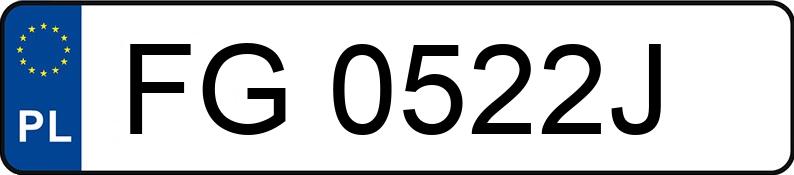 Numer rejestracyjny FG 0522J posiada OPEL Astra II 1.6 MR`98 GL - FG0522J