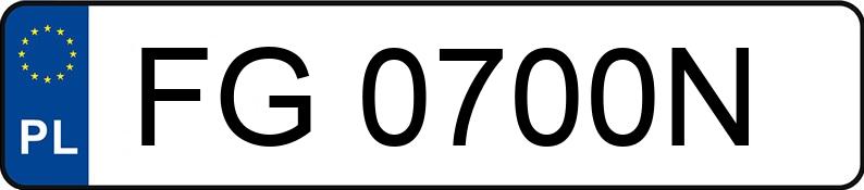Numer rejestracyjny FG 0700N posiada HYUNDAI Tucson 2.0 MR`06 E4 Comfort - FG0700N Numer rejestracyjny FG 0700N posiada HYUNDAI Tucson 2.0 MR`06 E4 Comfort - FG0700N