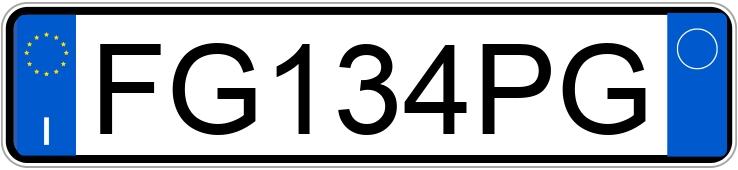Numer rejestracyjny FG134PG posiada FIAT Punto 4a serie