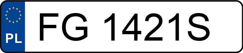 Numer rejestracyjny FG 1421S posiada MINI COUNTRYMAN COOPER S - FG1421S Numer rejestracyjny FG 1421S posiada MINI COUNTRYMAN COOPER S - FG1421S