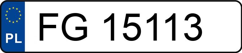 Numer rejestracyjny FG 15113 posiada FORD FIESTA - FG15113