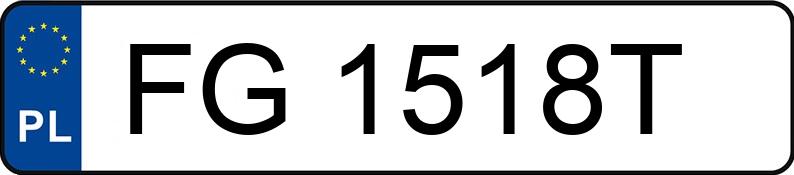 Numer rejestracyjny FG 1518T posiada BMW 320I - FG1518T