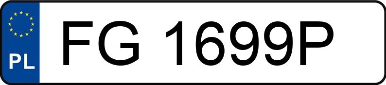 Numer rejestracyjny FG 1699P posiada BMW 318i Touring MR`16 E6 F31 318i Touring MR`16 E6 F31 - FG1699P