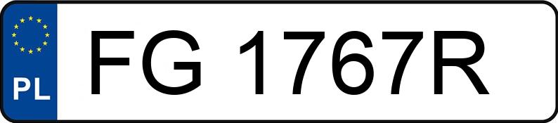 Numer rejestracyjny FG 1767R posiada BMW 116I - FG1767R