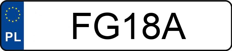 Numer rejestracyjny FG 18A posiada MERCEDES-BENZ 230 CE - FG18A