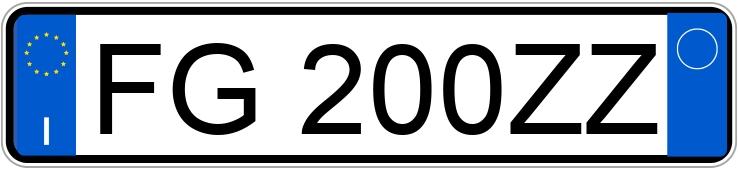 Numer rejestracyjny FG200ZZ posiada VOLKSWAGEN Golf 7a serie