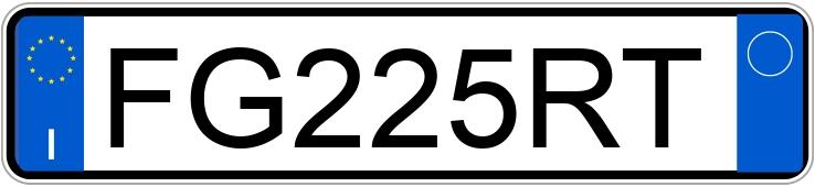 Numer rejestracyjny FG225RT posiada FIAT Panda 3a serie Numer rejestracyjny FG225RT posiada FIAT Panda 3a serie