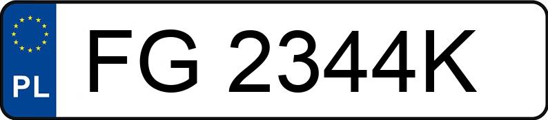 Numer rejestracyjny FG 2344K posiada VOLKSWAGEN Sharan GP 2.0 TDI MR`05 E4 Trendline - FG2344K Numer rejestracyjny FG 2344K posiada VOLKSWAGEN Sharan GP 2.0 TDI MR`05 E4 Trendline - FG2344K