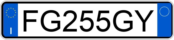 Numer rejestracyjny FG255GY posiada FORD EcoSport