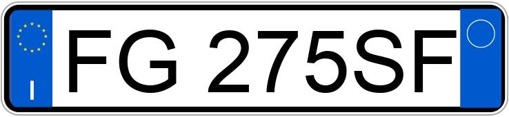 Numer rejestracyjny FG275SF posiada BMW X1