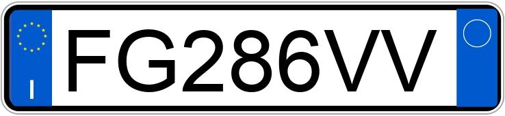 Numer rejestracyjny FG286VV posiada AUDI A3 3a serie
