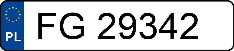 Numer rejestracyjny FG 29342 posiada RENAULT CLIO - FG29342