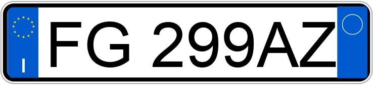 Numer rejestracyjny FG299AZ posiada ALFA ROMEO Giulia