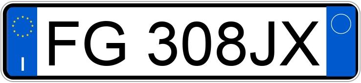 Numer rejestracyjny FG308JX posiada ALFA ROMEO Giulietta Numer rejestracyjny FG308JX posiada ALFA ROMEO Giulietta