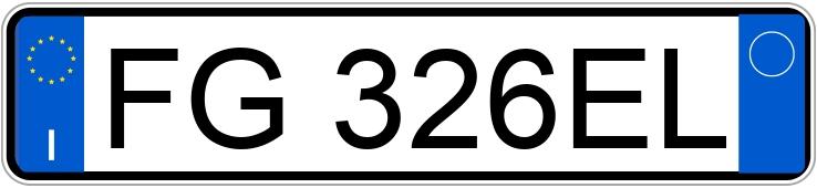Numer rejestracyjny FG326EL posiada OPEL Meriva 2a serie
