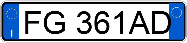 Numer rejestracyjny FG361AD posiada AUDI A3 3a serie Numer rejestracyjny FG361AD posiada AUDI A3 3a serie