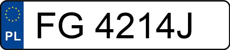 Numer rejestracyjny FG 4214J posiada VOLKSWAGEN Passat B6 2.0 TDI MR`05 E4 Highline - FG4214J