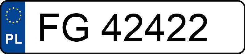 Numer rejestracyjny FG 42422 posiada MAZDA 121 - FG42422 Numer rejestracyjny FG 42422 posiada MAZDA 121 - FG42422