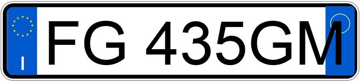 Numer rejestracyjny FG435GM posiada ALFA ROMEO Giulia