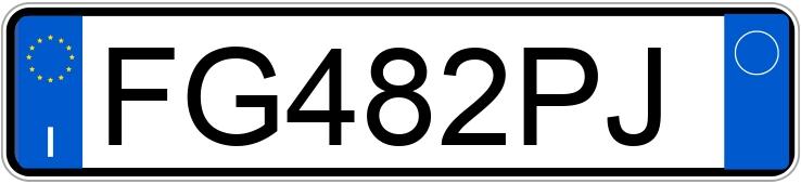 Numer rejestracyjny FG482PJ posiada FIAT Punto 4a serie Numer rejestracyjny FG482PJ posiada FIAT Punto 4a serie
