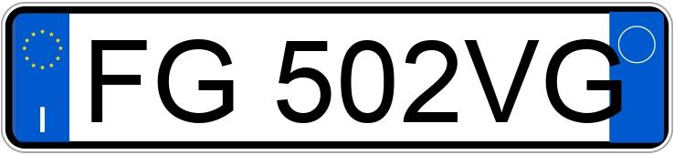 Numer rejestracyjny FG502VG posiada LAND ROVER RR Evoque 1a serie