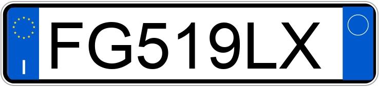 Numer rejestracyjny FG519LX posiada FIAT 500 Numer rejestracyjny FG519LX posiada FIAT 500