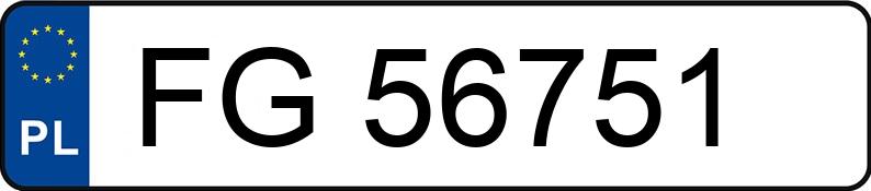 Numer rejestracyjny FG 56751 posiada MERCEDES-BENZ C 200 CDI MR`00 E3 203 Classic - FG56751