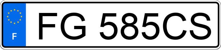 Numer rejestracyjny FG585CS posiada VOLVO XC90