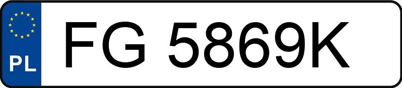 Numer rejestracyjny FG 5869K posiada FIAT DUCATO - FG5869K