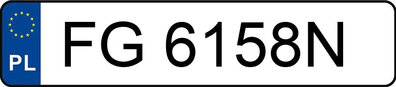 Numer rejestracyjny FG 6158N posiada BMW 540I - FG6158N