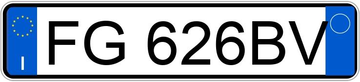 Numer rejestracyjny FG626BV posiada ALFA ROMEO Giulia