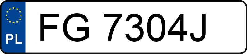 Numer rejestracyjny FG 7304J posiada TOYOTA Avensis Wagon 2.0 Diesel MR`03 E4 Prestige - FG7304J