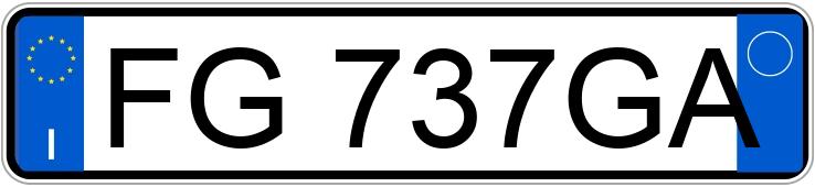 Numer rejestracyjny FG737GA posiada AUDI A4 4a serie