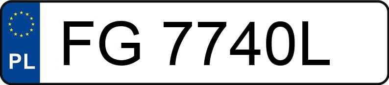 Numer rejestracyjny FG 7740L posiada AUDI Q7 - FG7740L