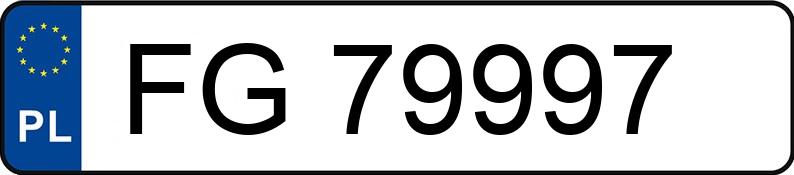 Numer rejestracyjny FG 79997 posiada BMW X5 XDRIVE 30D - FG79997